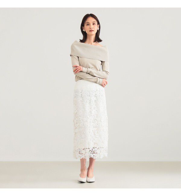 Demi-Luxe BEAMS 「オフショルダー プルオーバーニット」|ニット・セーター|