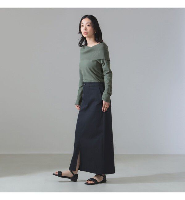 Demi-Luxe BEAMS 「オフショルダー プルオーバーニット」|ニット・セーター|