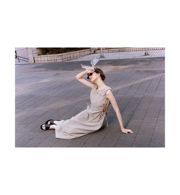 Ray BEAMS 「カットアウト ノースリーブ ワンピース」|ワンピース|GREEN STRIPE