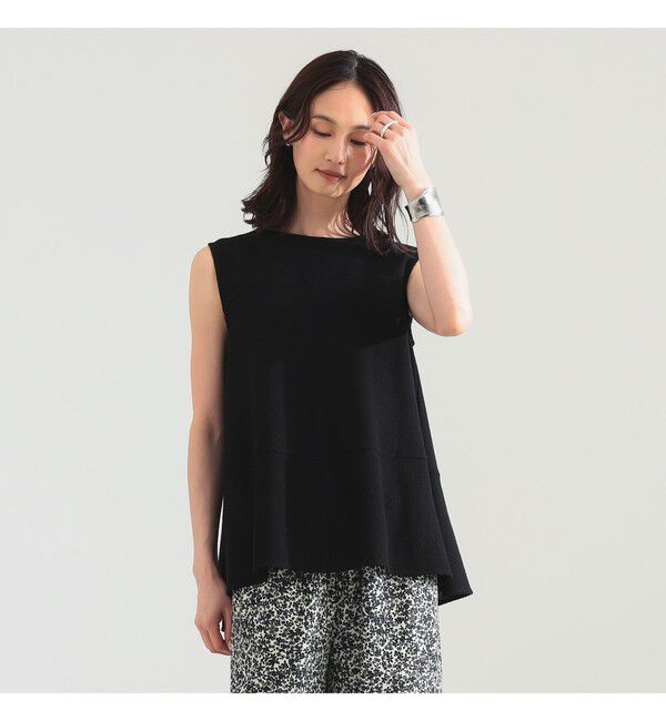 Demi-Luxe BEAMS 「ラッセルメッシュ ノースリーブ プルオーバー」|Tシャツ・カットソー|