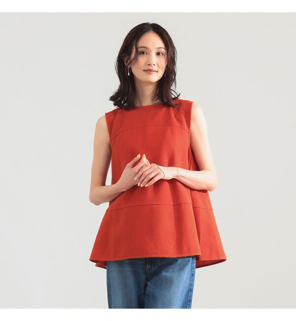 Demi-Luxe BEAMS 「ラッセルメッシュ ノースリーブ プルオーバー」|Tシャツ・カットソー|ORANGE