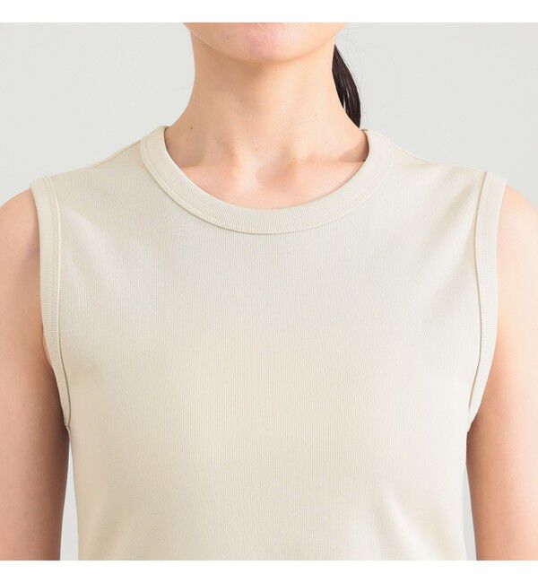 Demi-Luxe BEAMS 「【接触冷感・UVカット】スリット ノースリーブ チュニック」|Tシャツ・カットソー|
