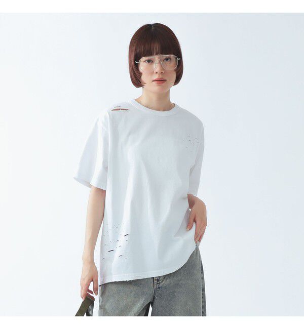 Ray BEAMS 「ダメージ オーバー Tシャツ」|Tシャツ・カットソー|