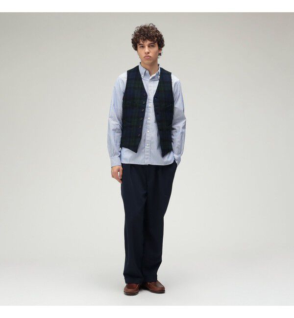 BEAMS PLUS「BEAMS PLUS / コットンブロード ロンドンストライプ ボタンダウン シャツ」|シャツ・ブラウス|