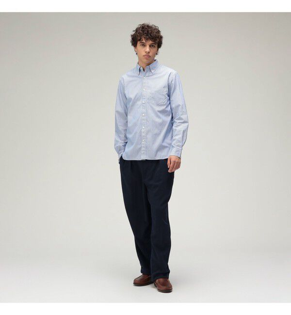 BEAMS PLUS「BEAMS PLUS / コットンブロード ロンドンストライプ ボタンダウン シャツ」|シャツ・ブラウス|