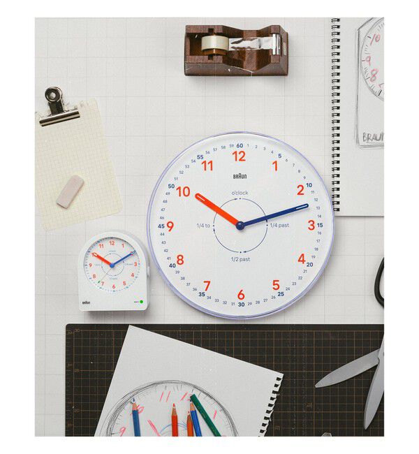 bPr BEAMS「BRAUN / Time Teacher BC22 TW」|クロック・置時計|