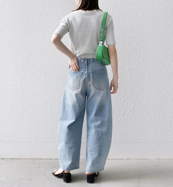 SHIPS any「《一部追加予約》【WEB限定】SHIPS any:〈洗濯機可能〉テレコ リブ ハーフスリーブ TEE」|Tシャツ・カットソー|