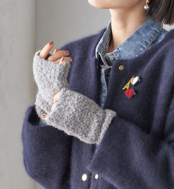 SHIPS for women「3WAY ブークレ グローブ」|手袋|