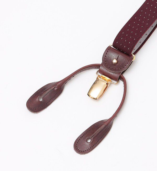 SHIPS「ALBERT THURSTON: ピンドット サスペンダー 25ｍｍ」|サスペンダー|