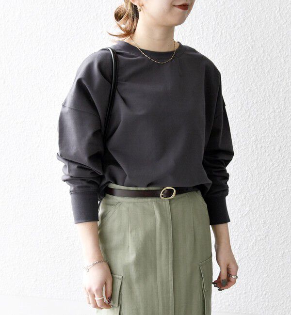 SHIPS any「《一部追加予約》SHIPS any:〈洗濯機可能〉インレイ ロングスリーブ コンパクト プルオーバー」|Tシャツ・カットソー|