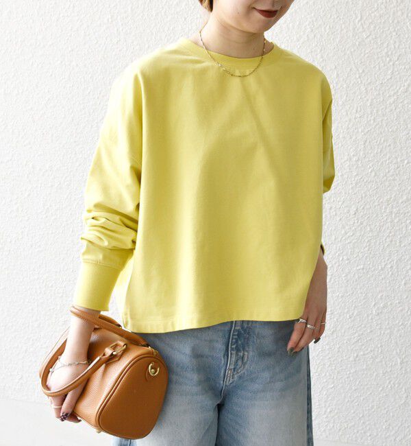 SHIPS any「《一部追加予約》SHIPS any:〈洗濯機可能〉インレイ ロングスリーブ コンパクト プルオーバー」|Tシャツ・カットソー|