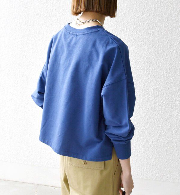 SHIPS any「《一部追加予約》SHIPS any:〈洗濯機可能〉インレイ ロングスリーブ コンパクト プルオーバー」|Tシャツ・カットソー|