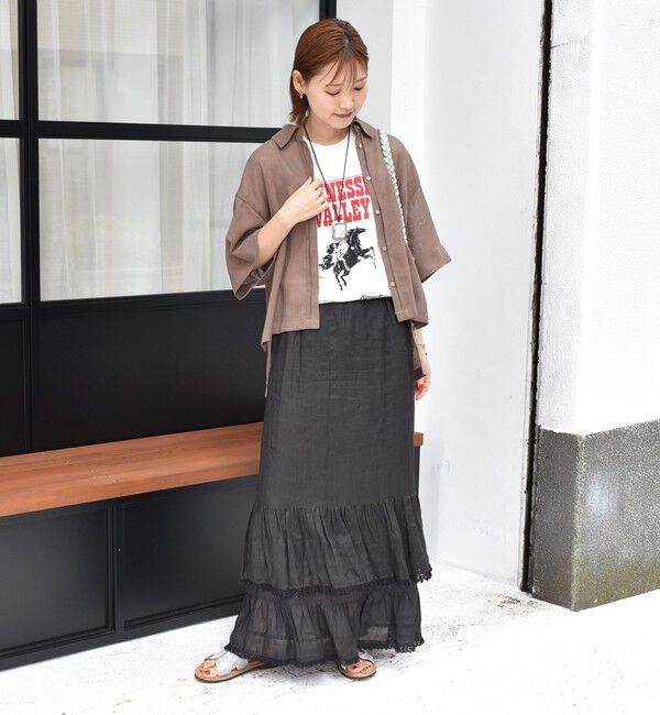 SHIPS for women「【SHIPS別注】TENNESSEE:フレンチ スリーブ プルオーバー」|タンクトップ|