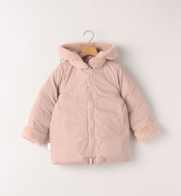 SHIPS KIDS「SHIPS KIDS:90cm /〈撥水/手洗い可能〉ミディアム丈 リサイクル ダウン フーディー 」|ダウン|