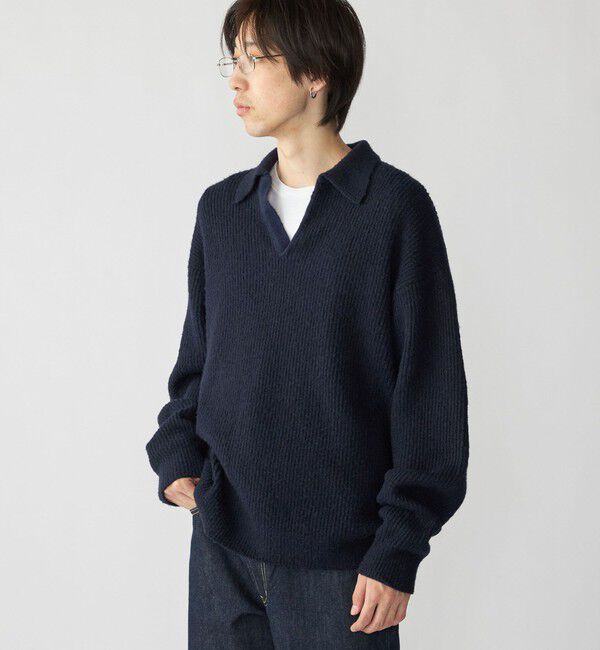 SHIPS「City Ambient Products: AZE スキッパー ポロシャツ」|ニット・セーター|