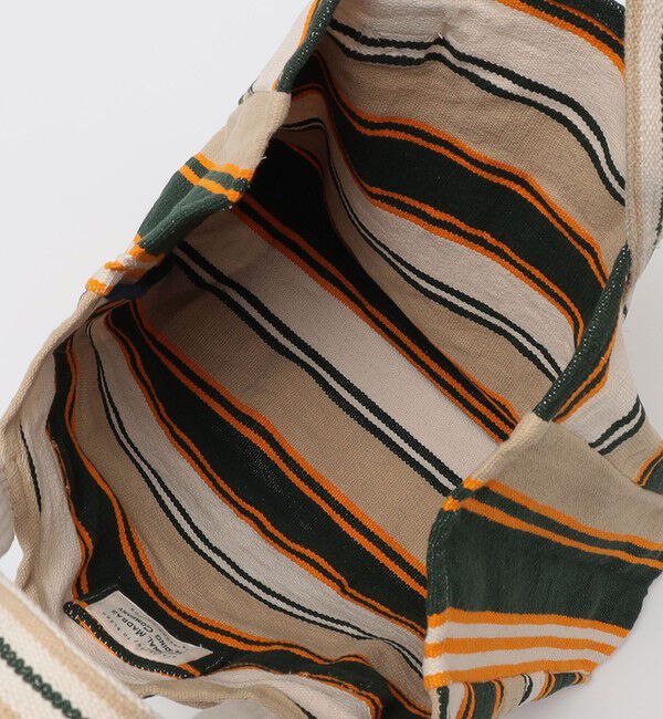 SHIPS「ORIGINAL MADRAS TRADING COMPANY: STRIPE MAT WEAVE TOTE」|トートバッグ|