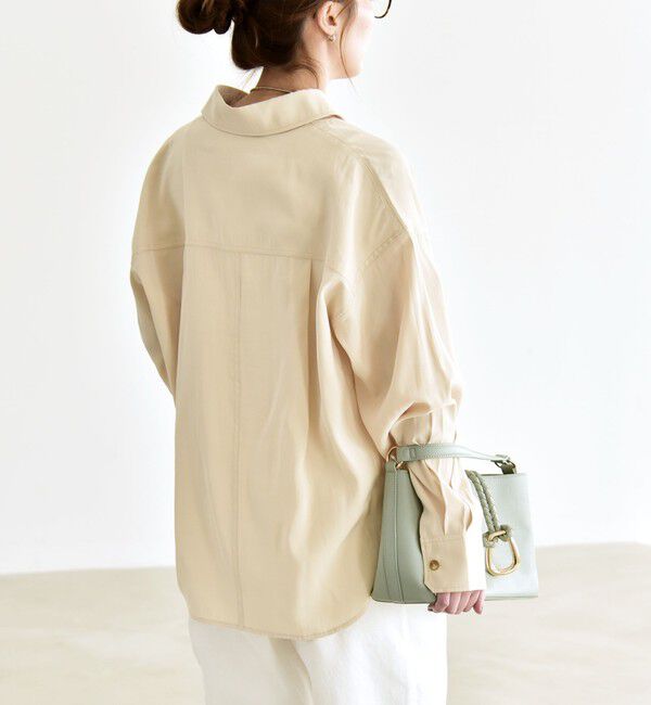 quaranciel「quaranciel:〈洗濯機可能〉フィブリル レギュラーカラー シャツ」|シャツ・ブラウス|