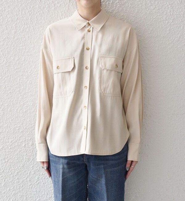 quaranciel「quaranciel:〈洗濯機可能〉フィブリル レギュラーカラー シャツ」|シャツ・ブラウス|