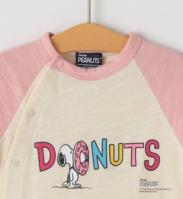 SHIPS KIDS「SHIPS KIDS:70～80cm /PEANUTS スヌーピー プリント ロンパース」|ロンパース|