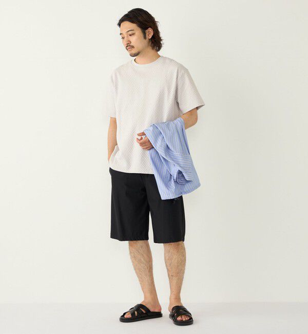 SHIPS Colors 「【WEB限定】SHIPS Colors:〈接触冷感〉カノコ Tシャツ ＆ ショーツ セット◇」|Tシャツ・カットソー|