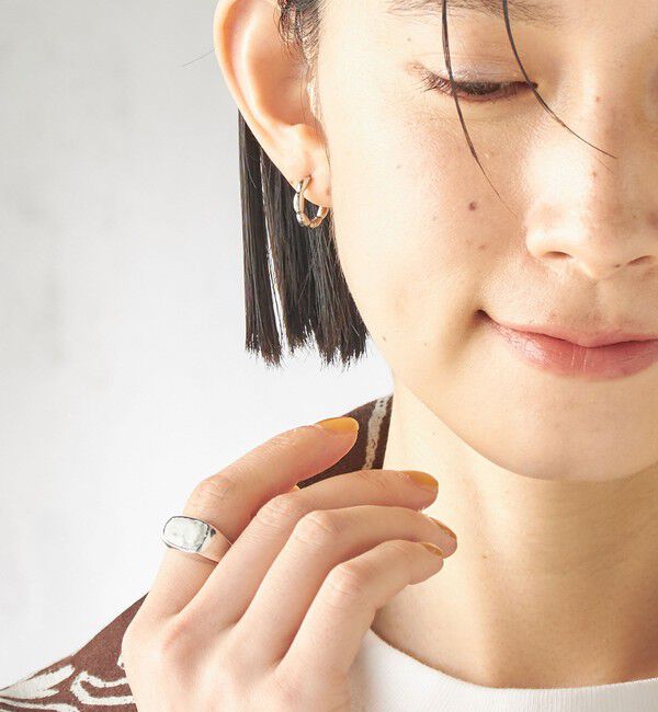 SHIPS for women「ニュアンス ステンレス フープ ピアス」|ピアス|