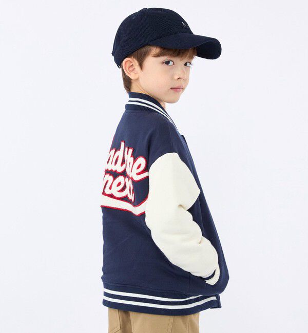SHIPS KIDS「SHIPS KIDS:100～130cm /スタジアム ジャケット」|ブルゾン・スタジャン|