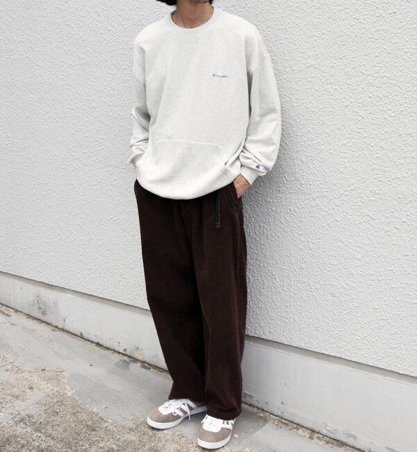 SHIPS any「【SHIPS any別注】Champion: ワンポイント ロゴ 刺繍 ステッチ リラックス スウェット◆」|スウェット・ジャージ|