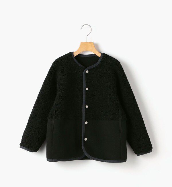 SHIPS KIDS「SHIPS KIDS:140～150cm/〈手洗い可能〉リバーシブル ボア ブルゾン」|ブルゾン・スタジャン|