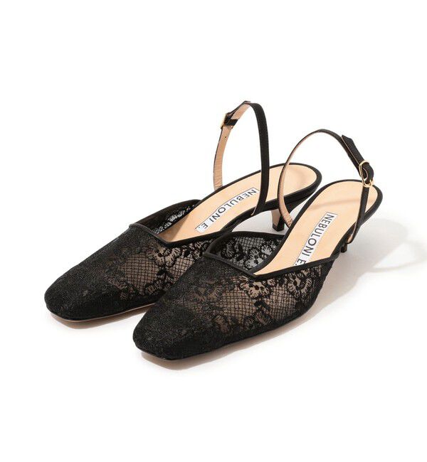 TOMORROWLAND GOODS「NEBULONI E.  LACE ミュールパンプス」|パンプス|