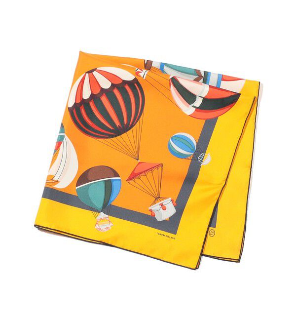 TOMORROWLAND GOODS「ATELIER TOMORROW BALLON シルクスカーフ」|バンダナ・スカーフ|28 オレンジ系