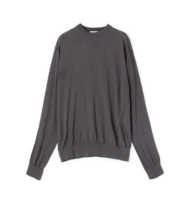 Ballsey「エヴァーシルク クルーネックプルオーバー」|ニット・セーター|17 チャコールグレー