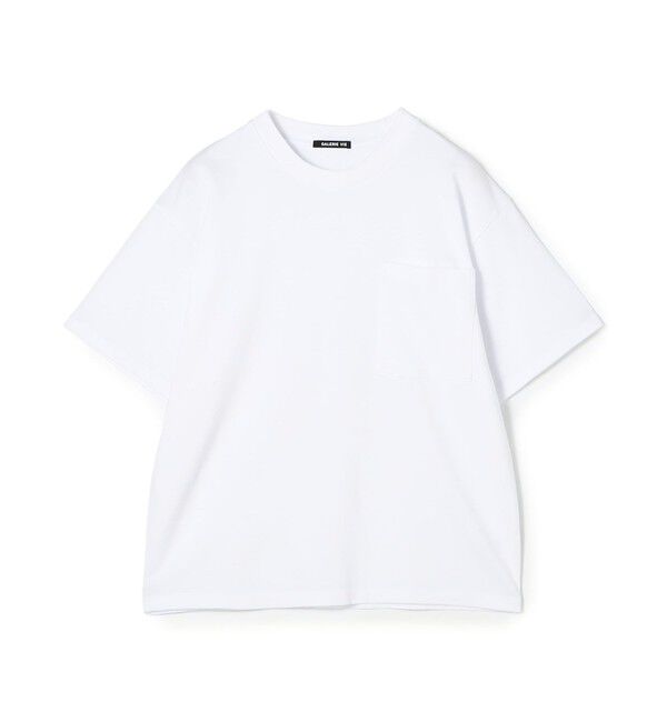GALERIE VIE「コットン吊り天竺 ハーフスリーブプルオーバー」|Tシャツ・カットソー|11 ホワイト