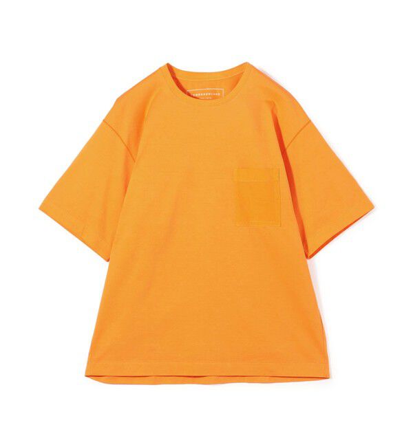 TOMORROWLAND MENS「コットン ヘビーピューリティー天竺Tシャツ」|Tシャツ・カットソー|25 オレンジ