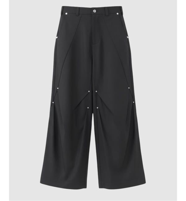 JOINT WORKS「NOCTO ARCHIVE/ノクト アーカイブ Technical Studs Wide Pants」|スラックス|ブラック