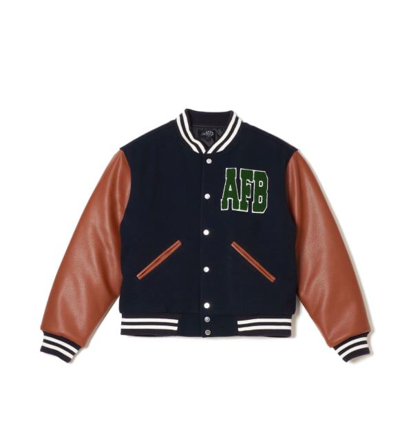 PULP「AFB / エーエフビー EX VARSITY JACKET」|ブルゾン・スタジャン|ネイビー