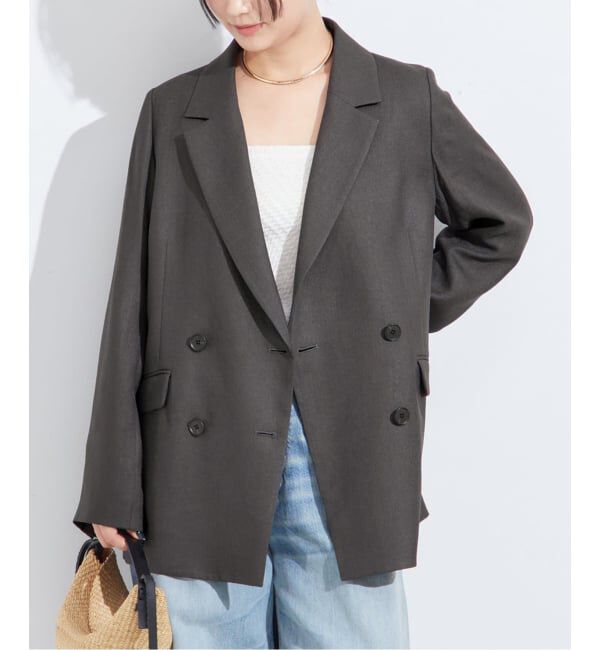 journal standard L'essage「《セットアップ可》アイアスダブルブレステッドジャケット」|テーラードジャケット|