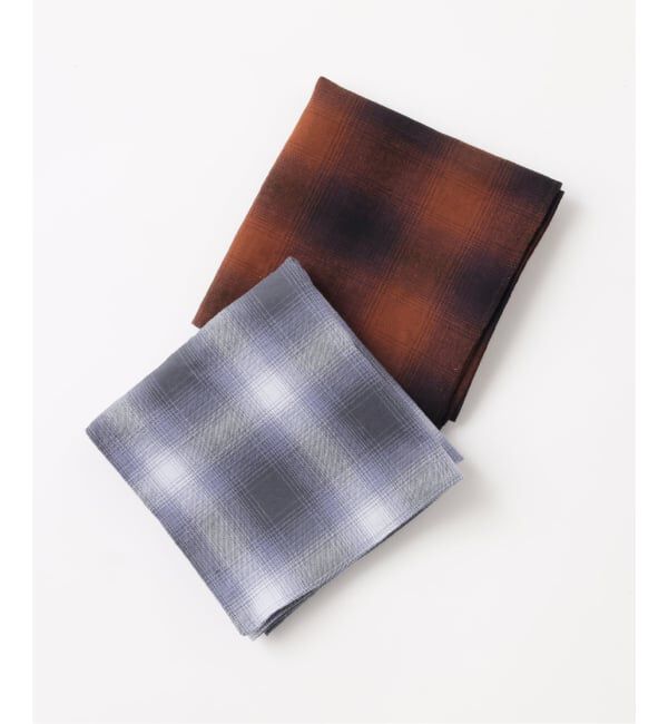 JOURNAL STANDARD「《予約》【FOLL / フォル】cotton cashmere check scarf」|バンダナ・スカーフ|