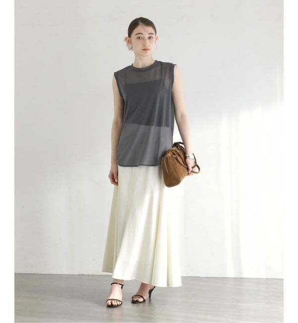  「【洗える】シアートリコットタンクトップ」|Tシャツ・カットソー|