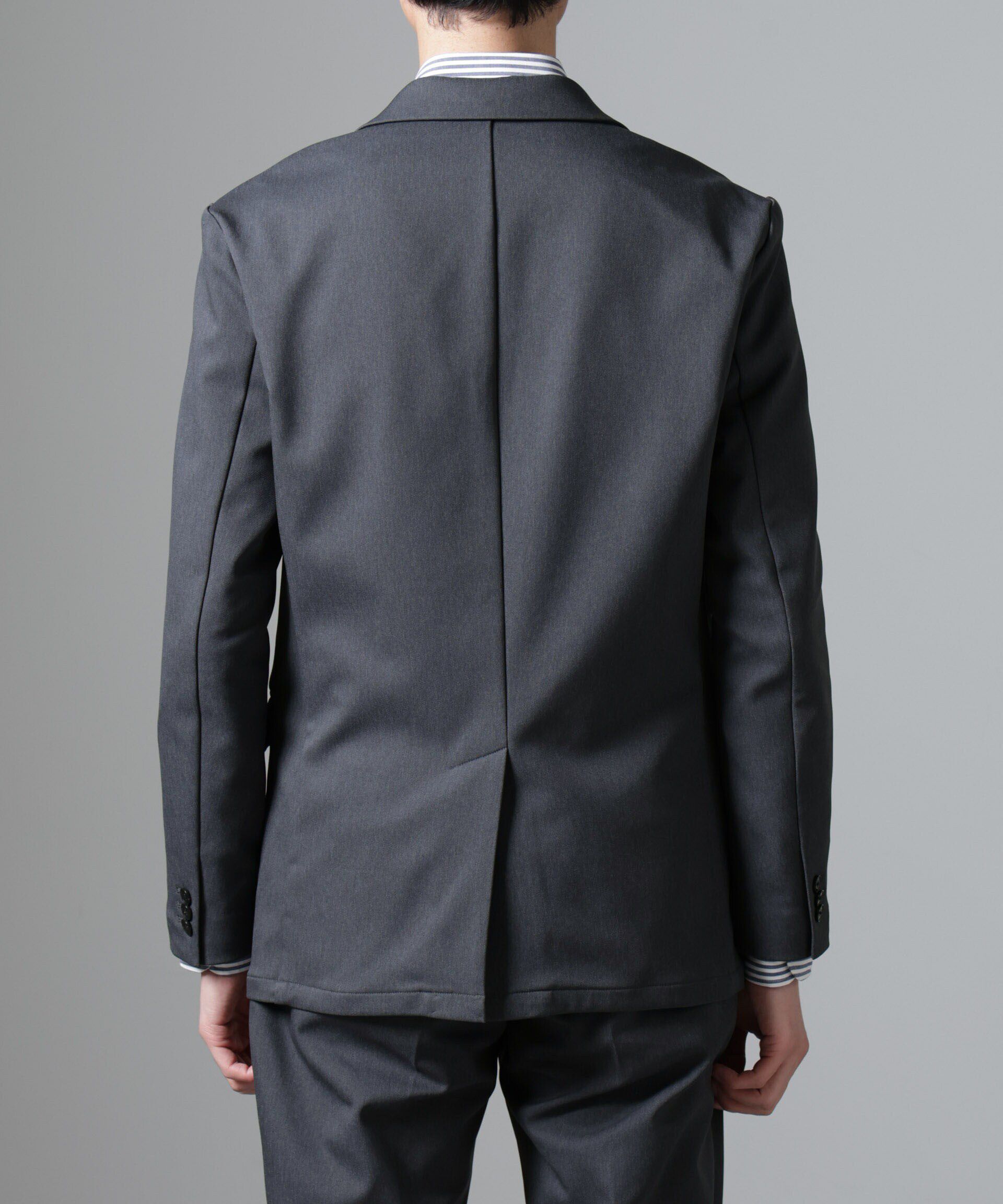 NANO universe「｢N JACKET BASIC｣CATINA(R)ﾒﾗﾝｼﾞ二重織ﾂｲﾙｽﾄﾚｯﾁｼﾞｬｹｯﾄ(ｾ 」|スーツ|