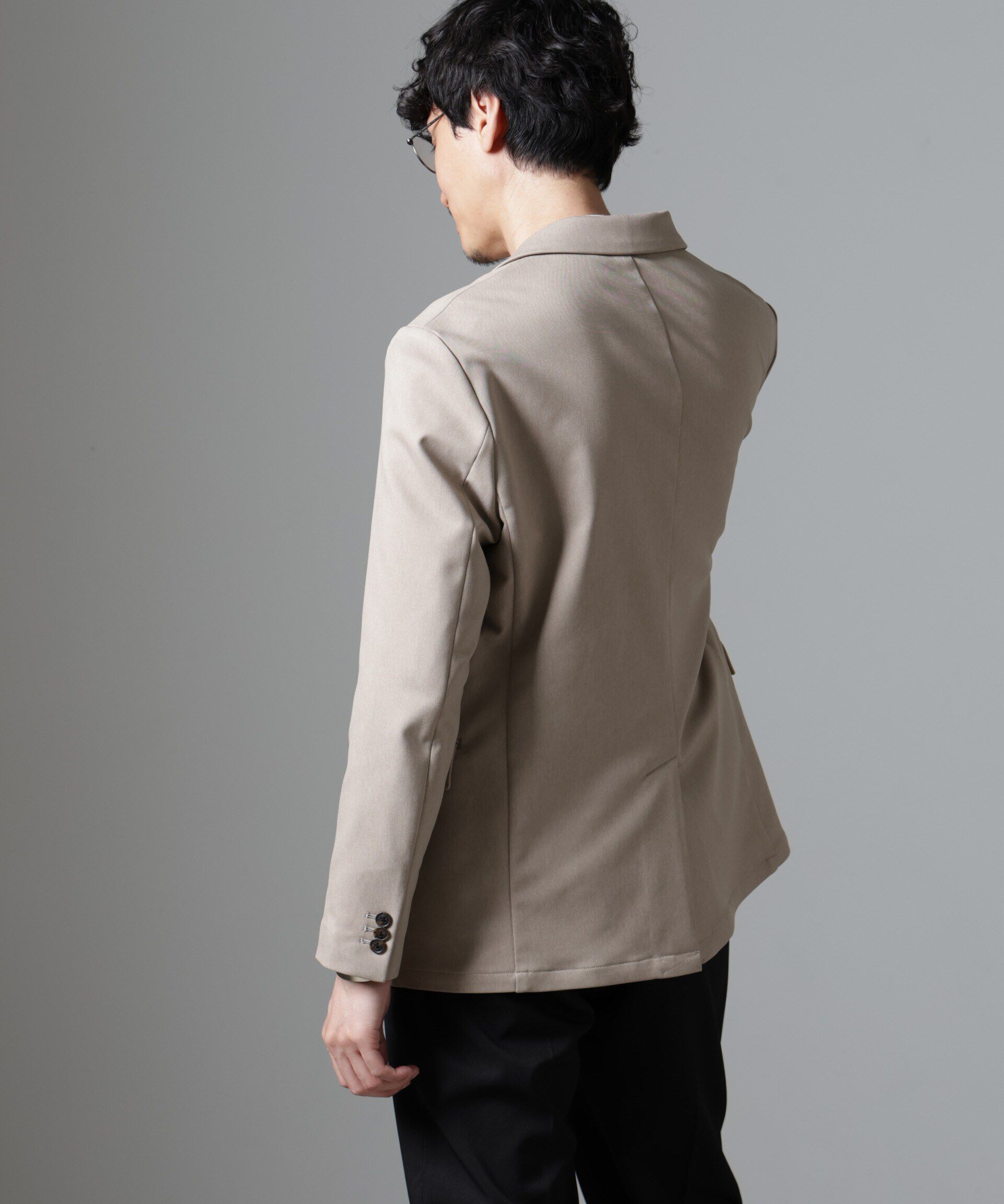 NANO universe「｢N JACKET BASIC｣CATINA(R)ﾒﾗﾝｼﾞ二重織ﾂｲﾙｽﾄﾚｯﾁｼﾞｬｹｯﾄ(ｾ 」|スーツ|