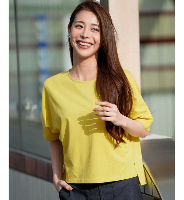 ANY SIS「ショート丈ドルマン５分袖 プルオーバー」|Tシャツ・カットソー|ｼﾄﾗｽｲｴ