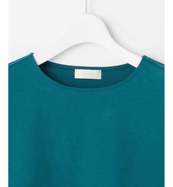 ANY SIS「【シルクタッチさら魅せTシャツ】後ろコクーン プルオーバー」|Tシャツ・カットソー|
