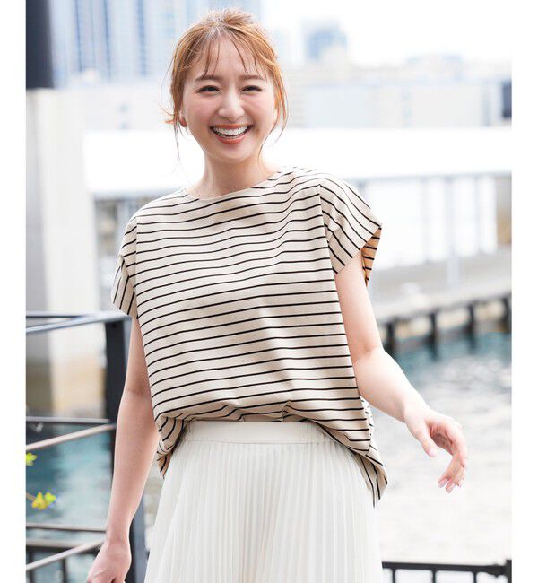 ANY SIS「【シルクタッチさら魅せTシャツ】後ろコクーン プルオーバー」|Tシャツ・カットソー|ﾗｲﾄﾍﾞｰ