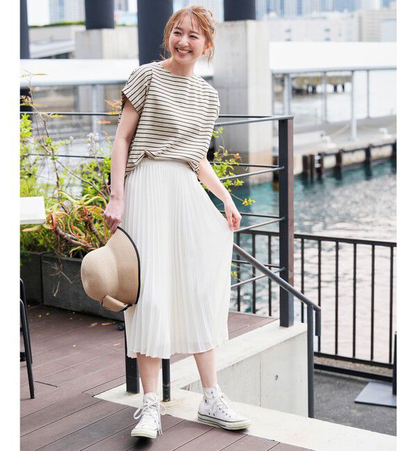 ANY SIS「【シルクタッチさら魅せTシャツ】後ろコクーン プルオーバー」|Tシャツ・カットソー|