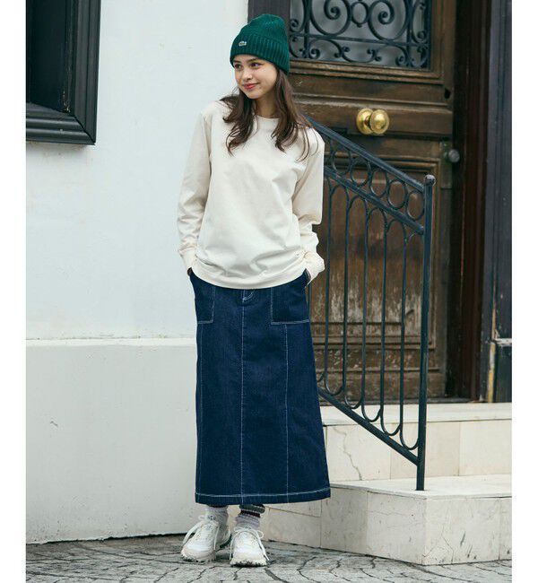LACOSTE「【オンライン限定】LACOSTE オーバーサイズ バックプリント ロングスリーブTシャツ」|Tシャツ・カットソー|