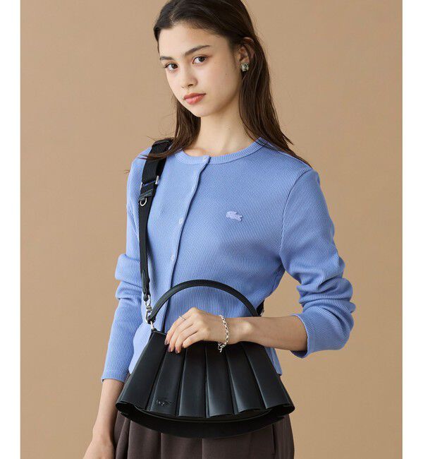 LACOSTE「LENGLEN ラムレザープリーツハンドバッグ 2WAY ショルダーバッグ」|ショルダー・メッセンジャー|