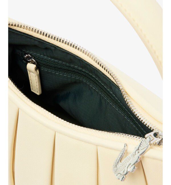 LACOSTE「LENGLEN ラムレザープリーツハンドバッグ 2WAY ショルダーバッグ」|ショルダー・メッセンジャー|