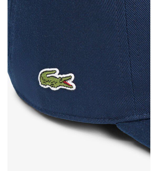 LACOSTE「フロントブランクコットンツイルキャップ」|キャップ・キャスケット|