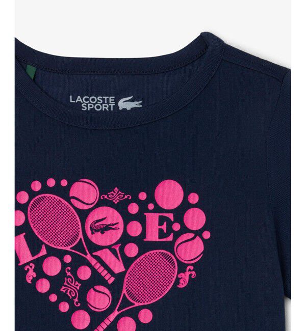 LACOSTE「【EC限定】ウルトラドライ BOYS LOVEテニスグラフィックTシャツ」|Tシャツ・カットソー|
