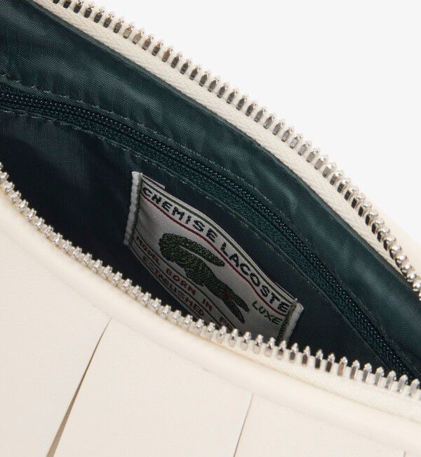 LACOSTE「LENGLEN シーズナル スモールレザープリーツバッグ」|ハンドバッグ|